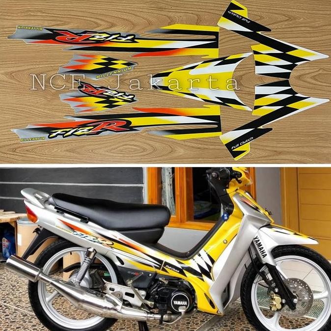 DF306>> STIKER STRIPING MOTOR F1ZR MILLENIUM KUNING