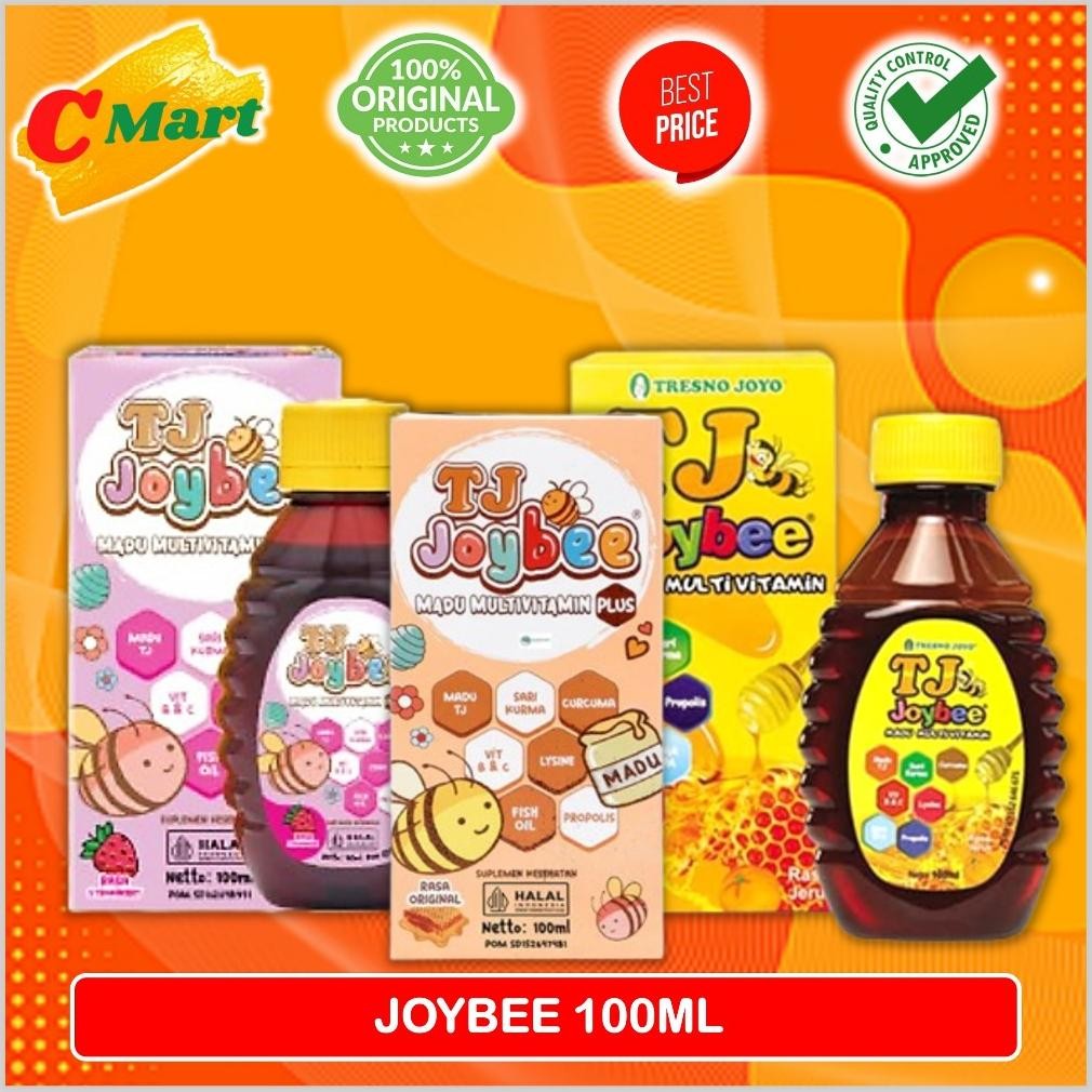 

(Terbaru) Madu TJ Joybee 100ml / Original / Jeruk / Strawberry / Madu Multivitamin Untuk Anak / CMart (Terlaris)