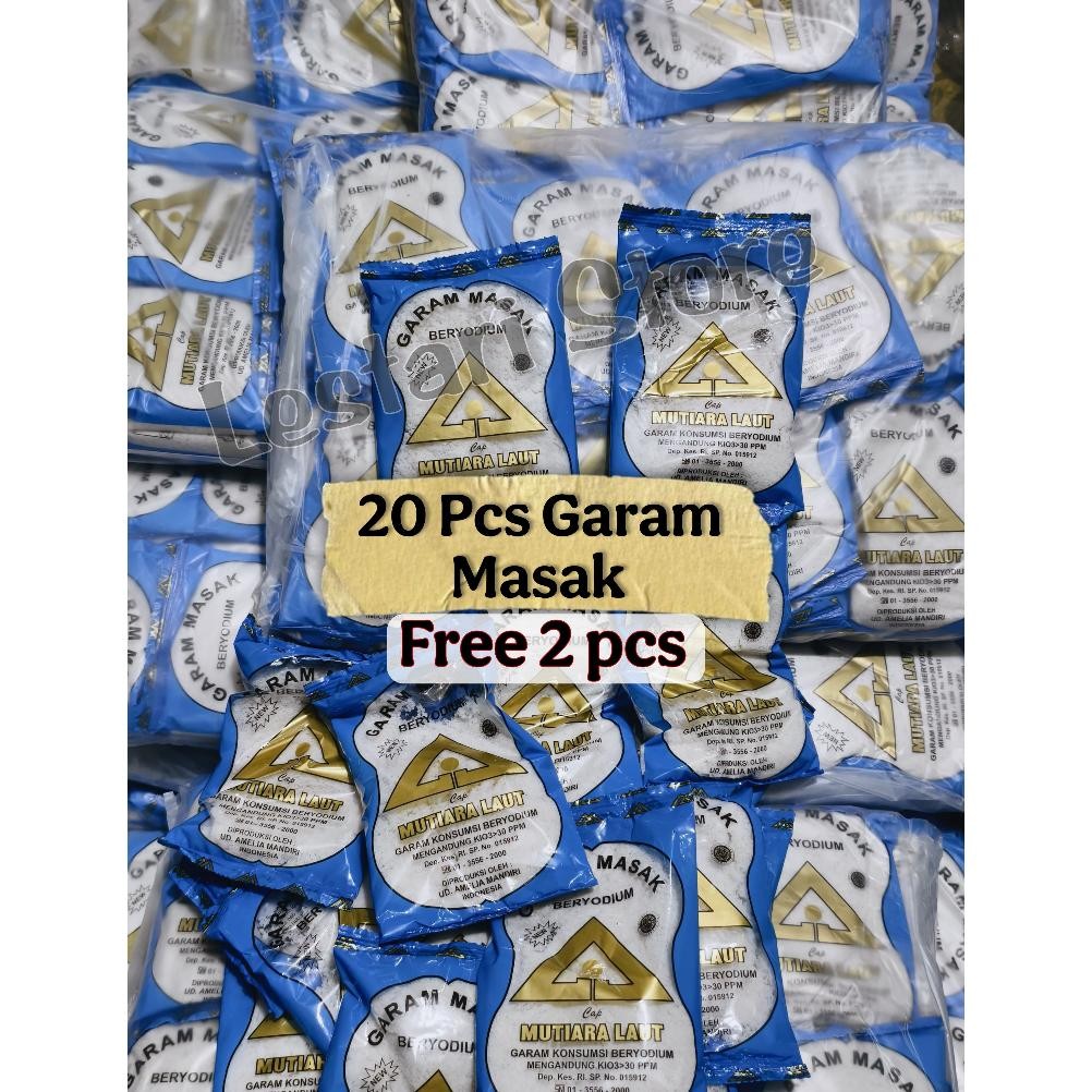 

(Terbaru) Garam Dapur 20 Pcs Free 2 Pcs / Garam Masak Beryodium Kualtas Terbaik Free 2 Pcs Garam (Terlaris)
