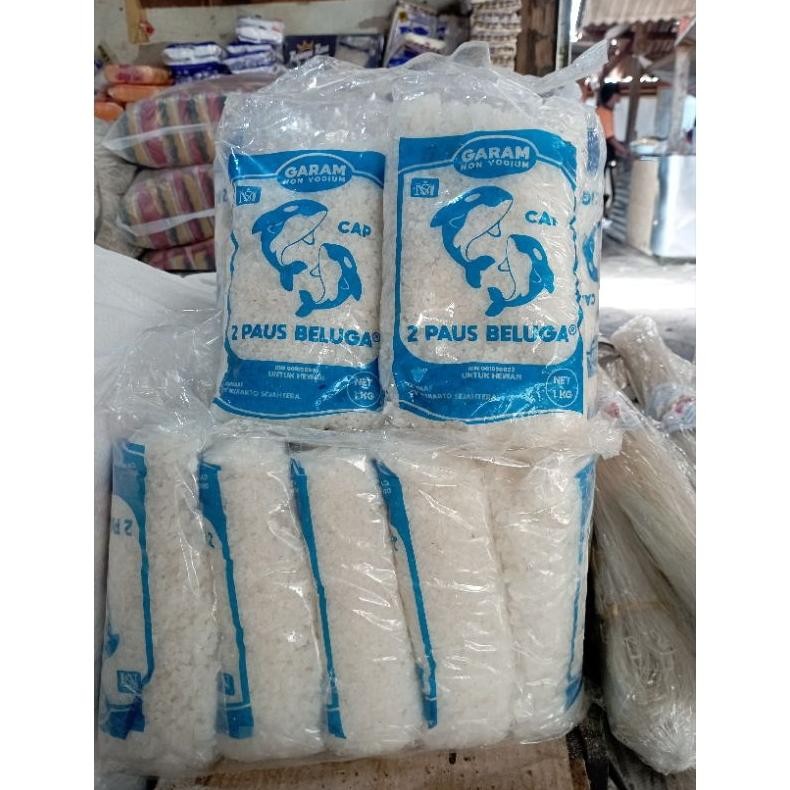 

(Terbaru) GARAM KASAR KROSOK GROSOK 1KG PUTIH BERYODIUM (Terlaris)