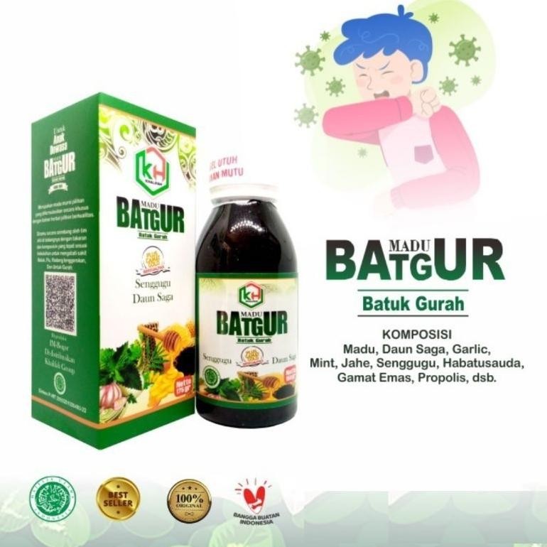 

(Terbaru) Madu Batgur KH plus Gamat emas srigunggu Meredakan Batuk Flu Berdahak anak dewasa 175gr (Terlaris)