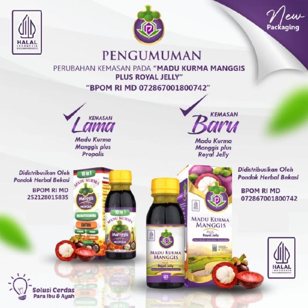 

(Terbaru) Madu KURMA Manggis Plus Royal Jelly & Ikan Sidat Bagus Untuk Anak (Terlaris)