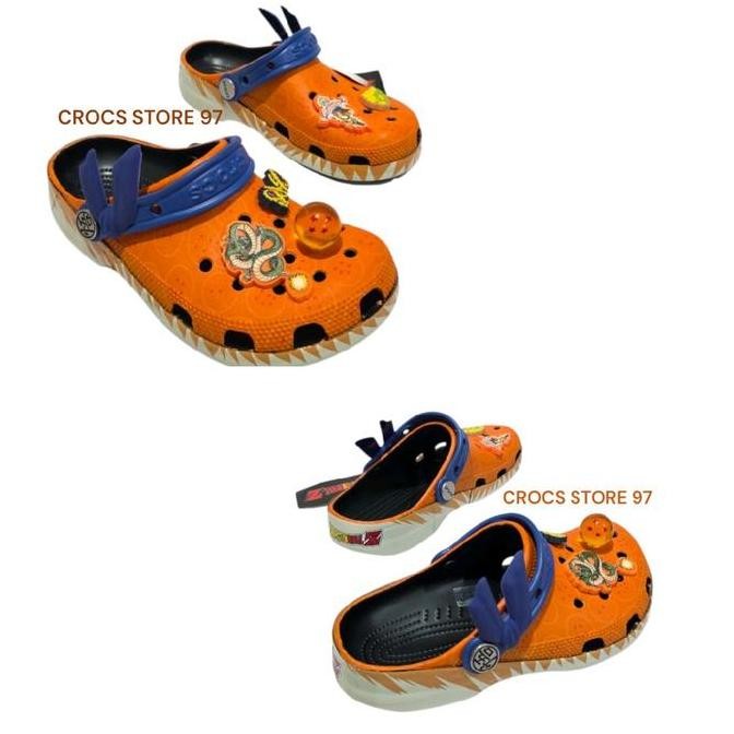 Crocs Store 97 - Sandal Crocs Dragon Ball Z Pria Orange / Desain Karakter Menarik / Crocs Dragon Bal