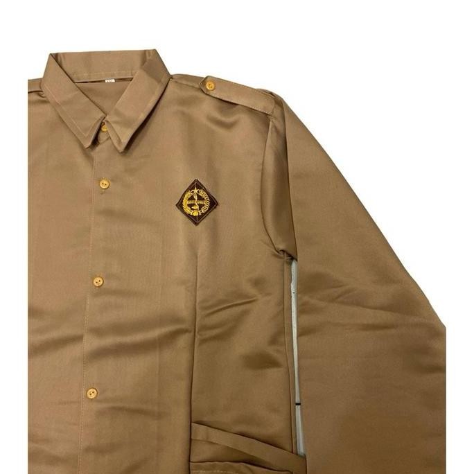 Baju Pramuka Wanita Model Tali Gesper Sd Smp Sma Seragam Pramuka Seragam Sekolah  Bahan Elemen