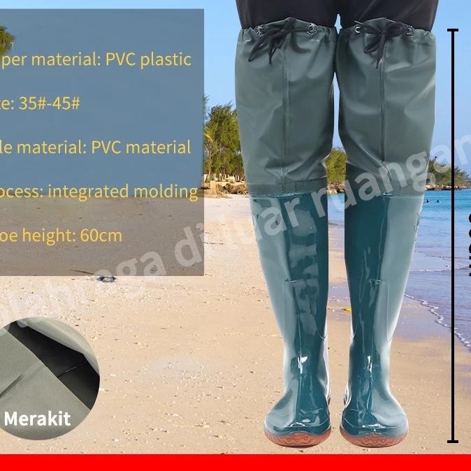 Codsepatu Boots Pria Anti Air Sepatu Boot Petani Sawah Panjang Sepatu Boots Boot But Karet Pria Pert