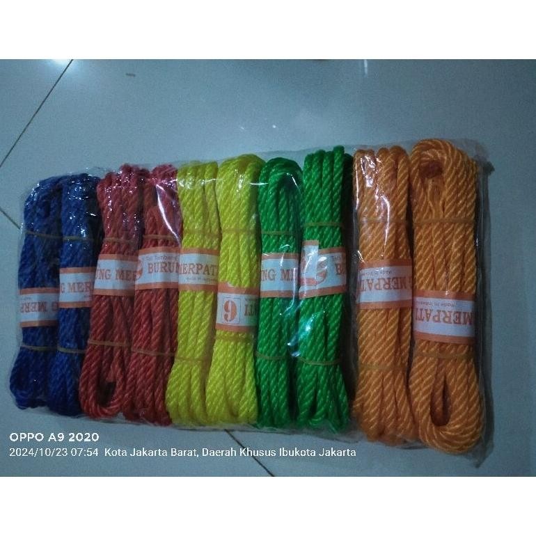 

TALI TAMBANG 6MM HARGA UNTUK 1 PAK ISI 10 GULUNG