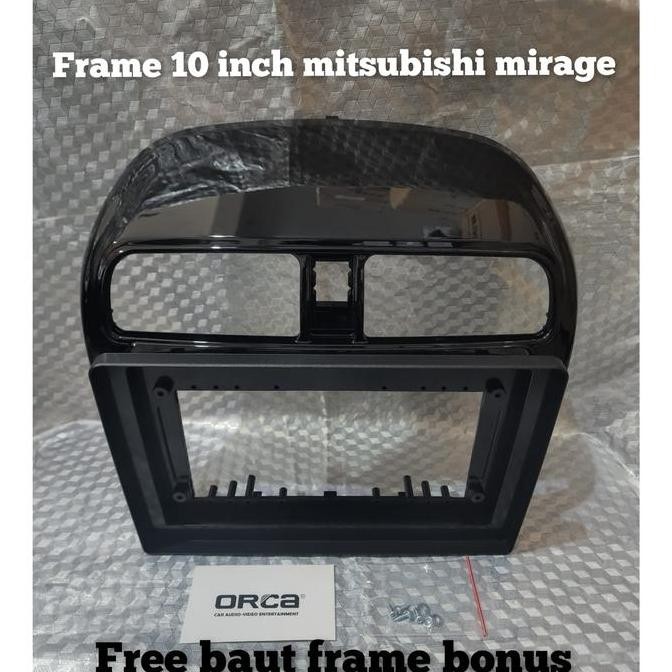 * Frame Head Unit Android 10 Inch Mobil Mitsubishi Mirage *