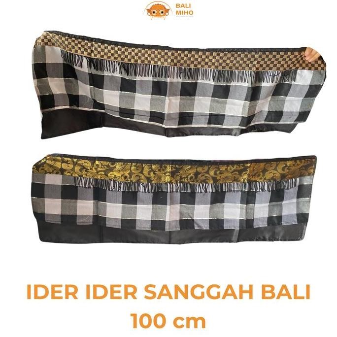 Produk Terbaik] Ider Ider  Pelangkiran Poleng 1 meter - Ider Ider Hitam Putih - Ider Ider Rwa Bhined