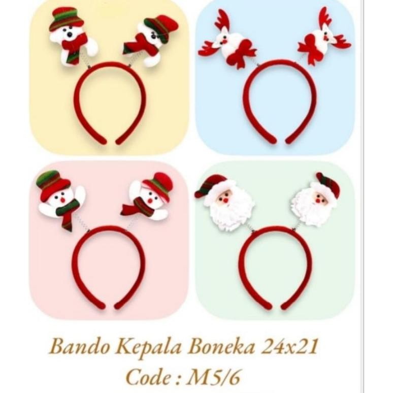 Ryu-56 Hj-45 As25 Bando Natal Kepala Boneka 24X21Cm M5/6 - Bando Natal - Pita Natal Viral Ryu-56