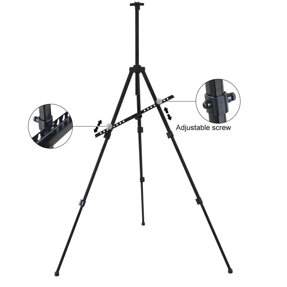 

Ox04 Tripod Stand Holder Lukisan Dudukan Bingkai Lukis Portable Standing Frame Tatakan Papan Kanvas Easel Ox04