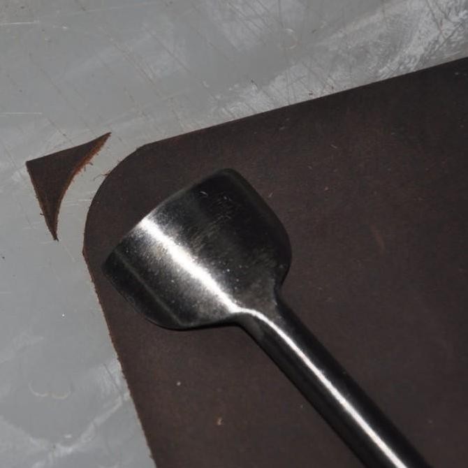 

siap kirim] Corner Cutter Punch DIY Belt Wallet Strap Trimming Tool