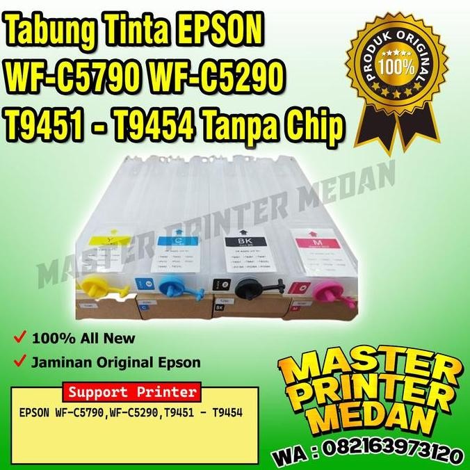 ] Tabung Tinta EPSON WF-C5790 WF-C5290 Tanpa Chip