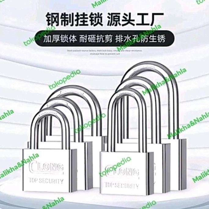 Produk Unggulan] GEMBOK PAGAR BESAR LEHER PANJANG 60MM GEMBOK MOTOR GEMBOK RUMAH GEMBOK