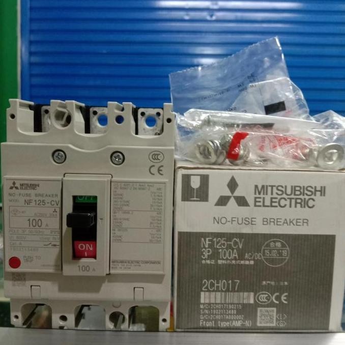 mccb/breaker Mitsubishi nf125-CV 3phase 100a