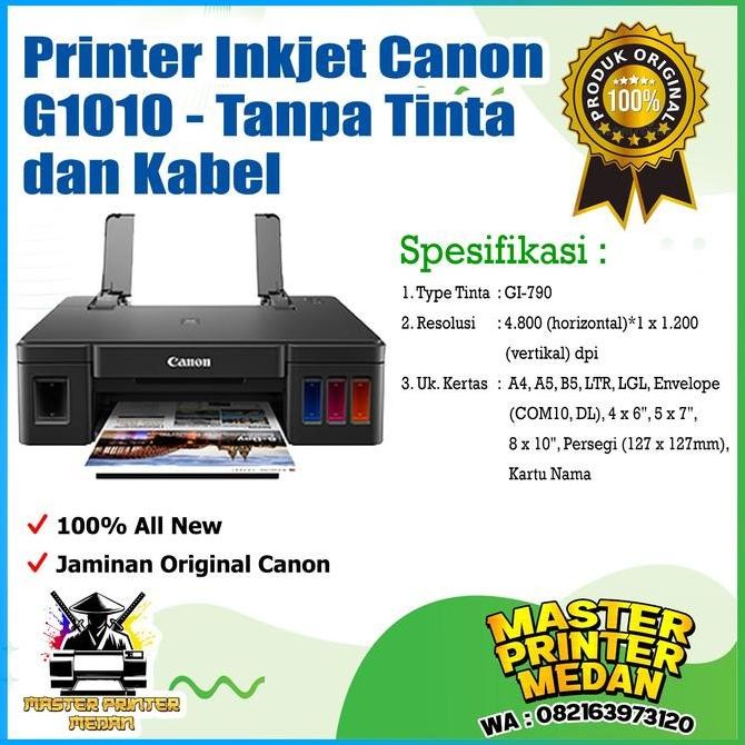 >>>>>] Printer Inkjet Canon G1010 G 1010 Pixma Ink Tank System Tanpa tinta