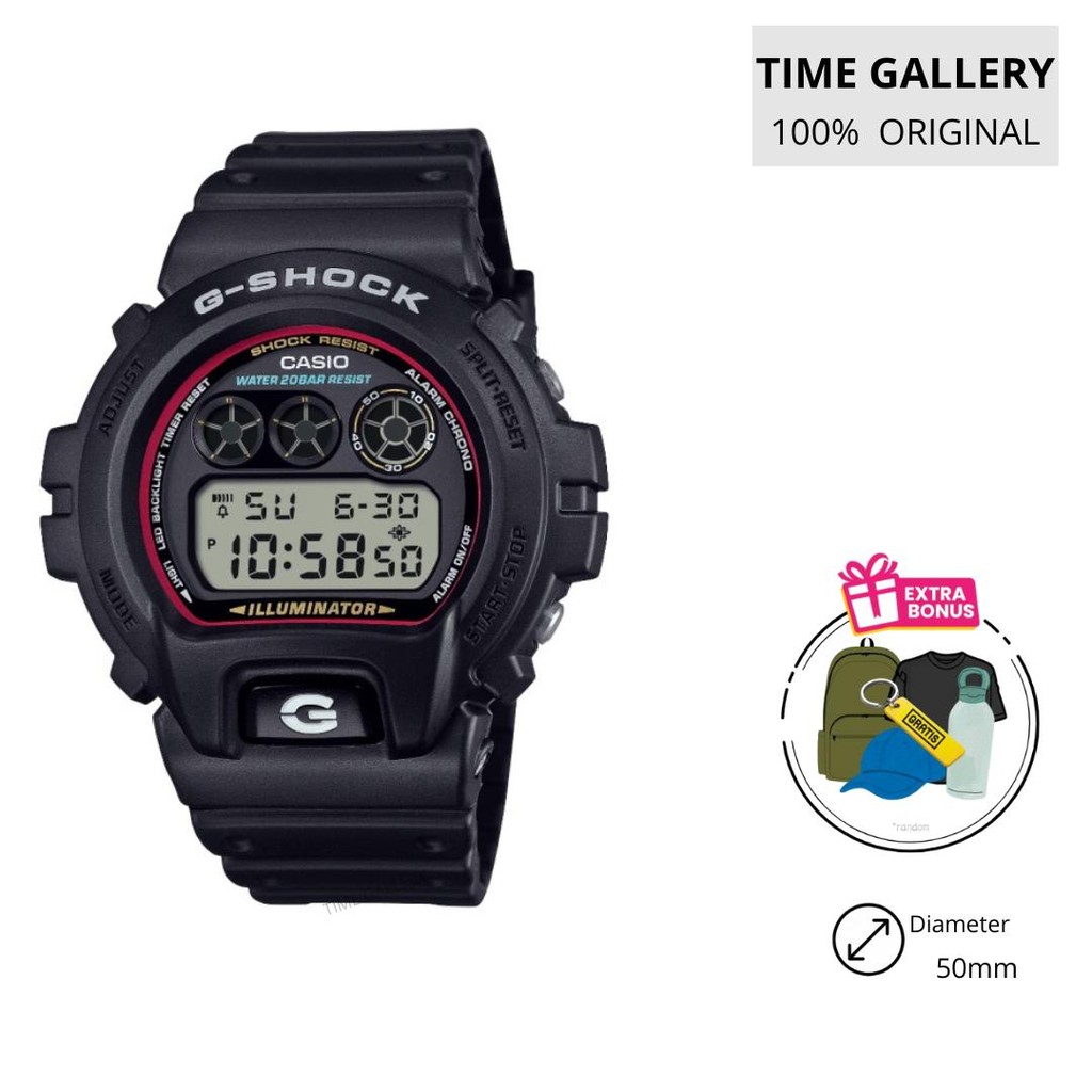 Jam tangan casio original g-shock ori gshock dw-6900rl-1dr dw6900rl1dr dw6900rl 1dr 1d 1 6900