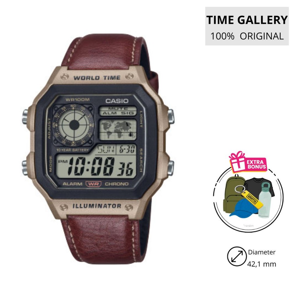 Jam tangan original casio ori ae-1200whl-5avdf ae1200whl5avdf ae1200whl 5a 5av 5 ae1200wh ae1200w ae