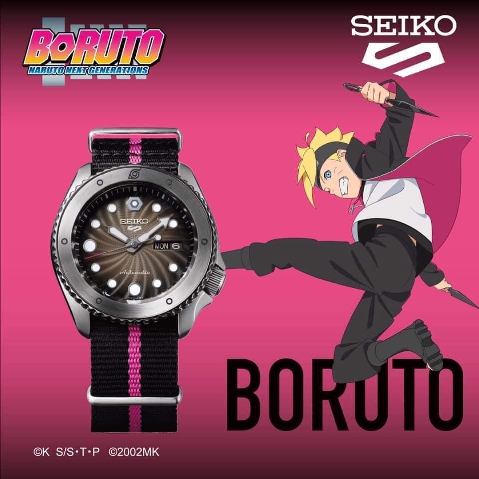 Jam Tangan Pria Seiko Naruto Boruto Limited Edition SRPF65K1 SRPF65