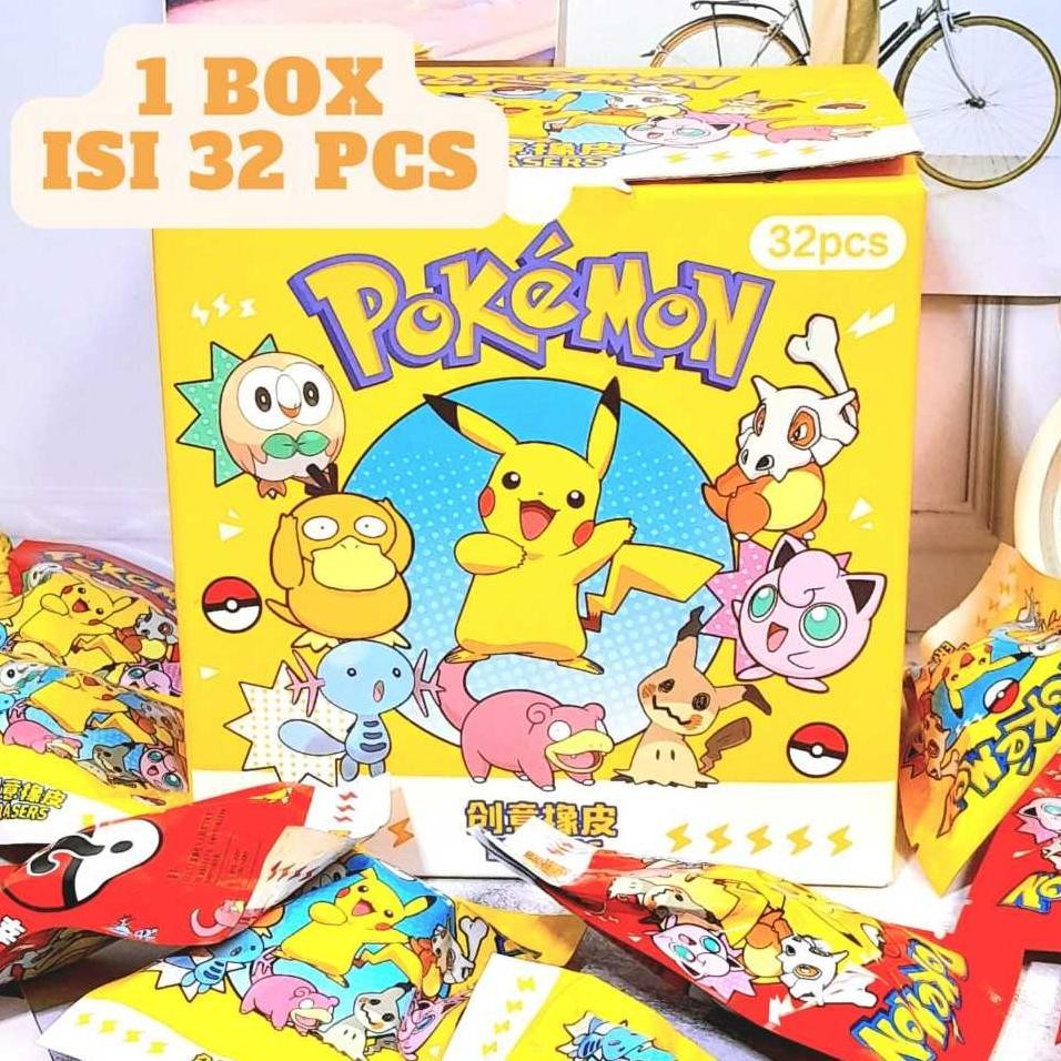 

1 Box Penghapus Mystery Pokemon Varian Campur Komplit Favt Anak Alat Tulis Kekinian Kualitas Terbaik Bisa Grosir Dan Cod