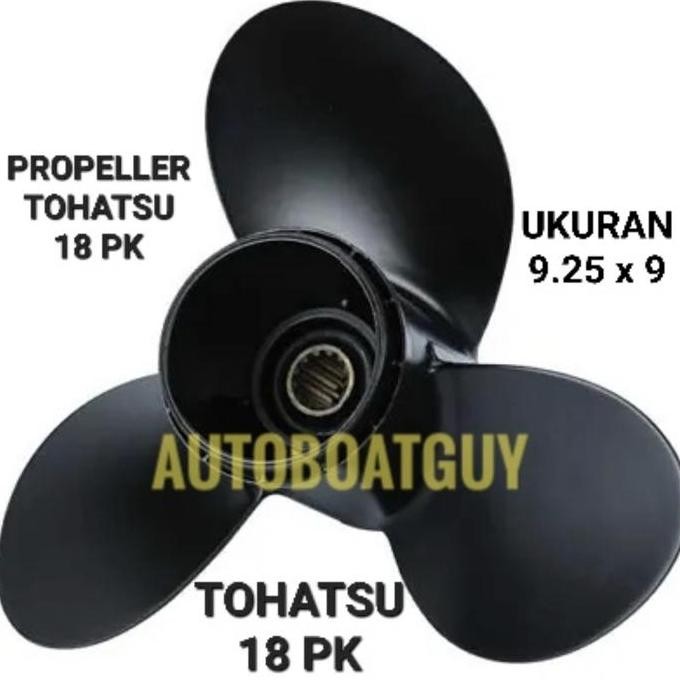 Propeller Tohatsu 18 Pk Kipas Baling Mesin Tempel Tohatsu 18 Hp