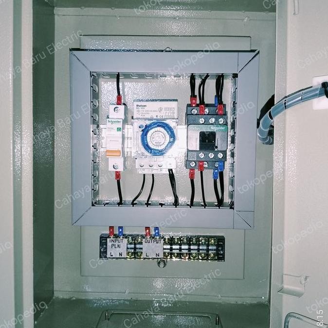 Panel Lampu 25A 1 Phase 220 Kontaktor Schneider