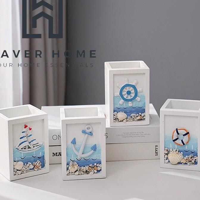 

Marine Pencil Stationery Organizer Meja Rak Pensil Alat Tulis Tema Laut Dekorasi Ruangan