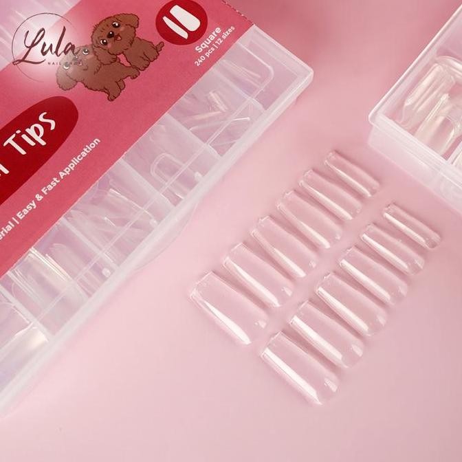 Terlaris Lula Jelly Gel Tips / Kuku Palsu /  Perlengkapan Nail Art