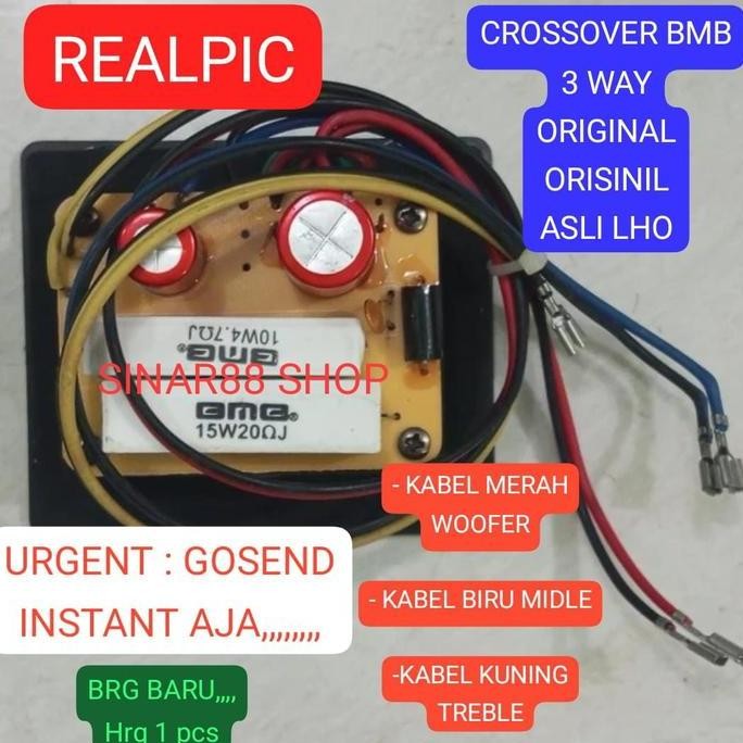 Bmb Terminal Box Speaker Plus Crossover 3Way 3 Way N Kabel Siap Pakai Bmb 550Mkii 12I Bmb550Mkii