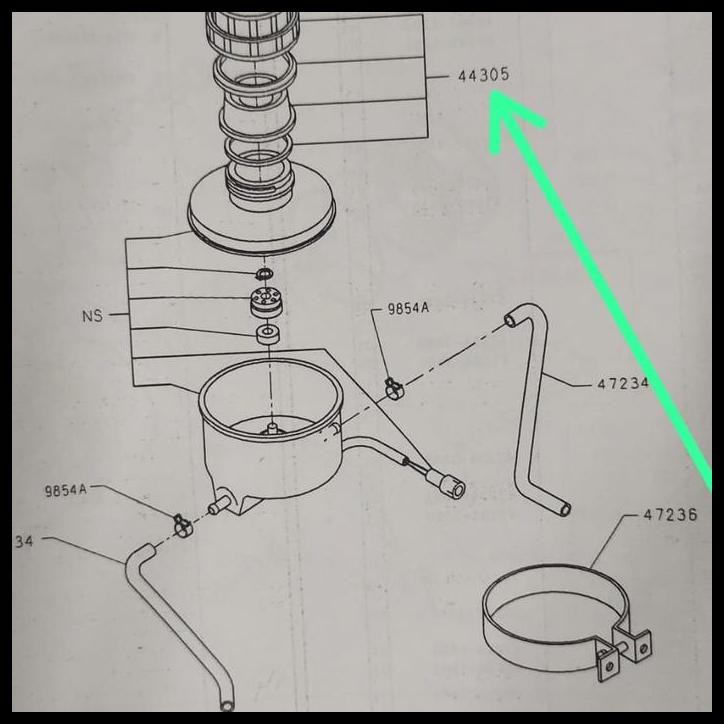 TERMURAH CAP ASSY RESERVOIR44305-1230