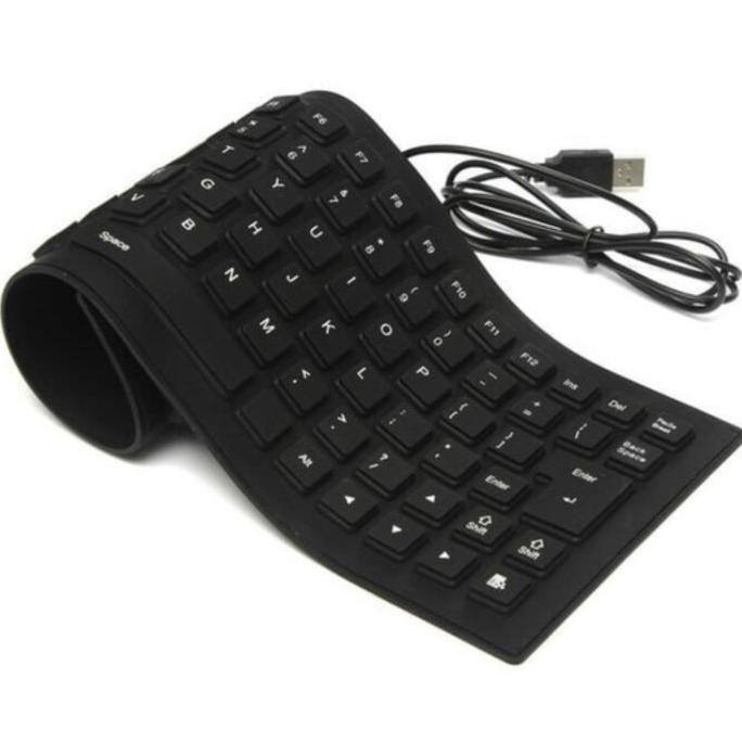 Keyboard Usb Portable Flexibel Anti Air Mini Keyboard Laptop Usb Keyboard Pc Elastis Keyboard Laptop