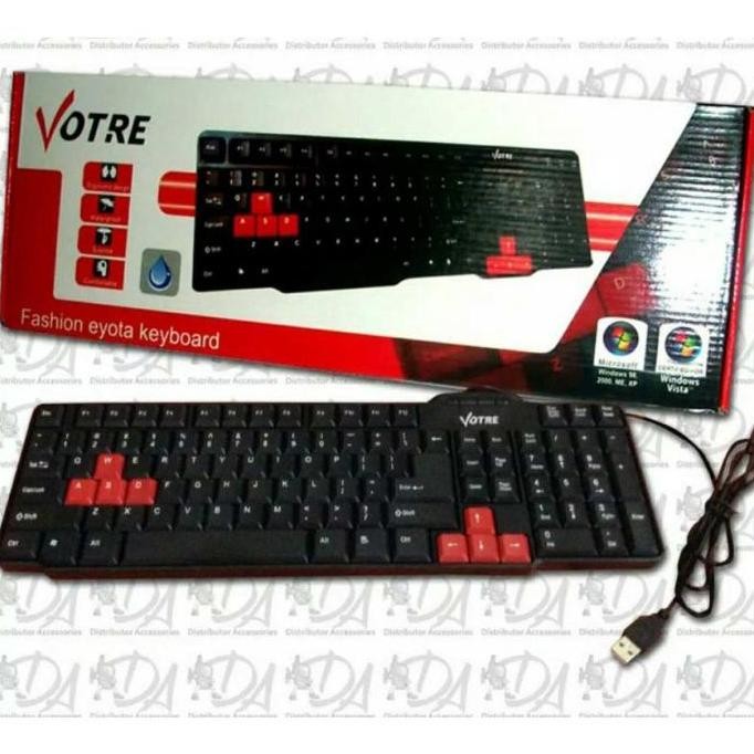 Keyboard Usb Komputer Pc Laptop Votre Usb Keyboard Eksternal Komputer Pc Laptop - Sesuai Iklan, Stan