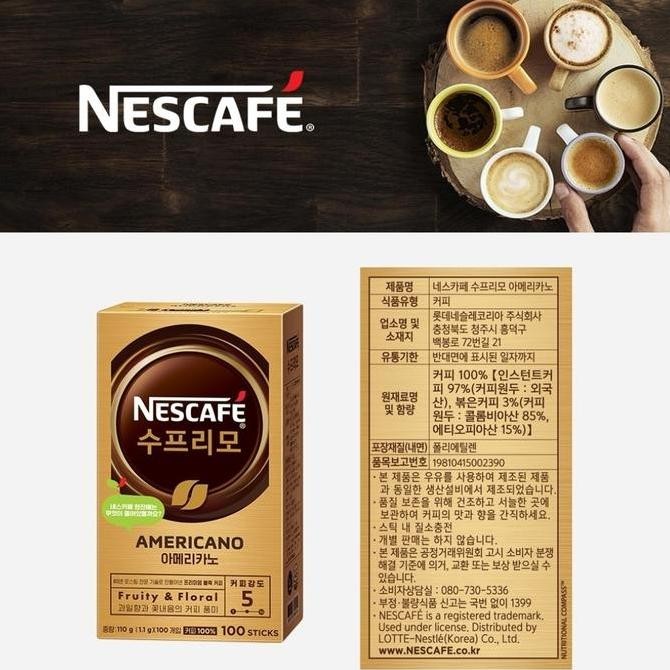 Nescafe Supremo Americano Korea/Coffee Korea/Kopi Korea