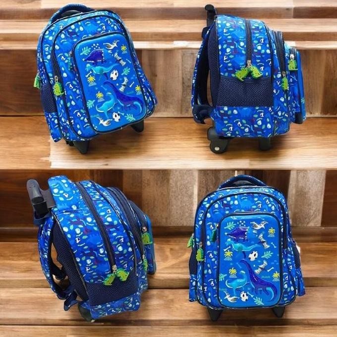 Tas Trolley Anak Tk/ Tas Dorong Dinosaurus Troli Troley Anak Laki