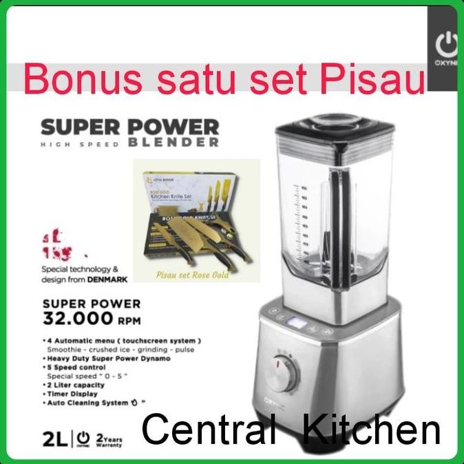 Oxynic Super Power Blender / 2 L / Heavy Duty 32.000 Rpm Co