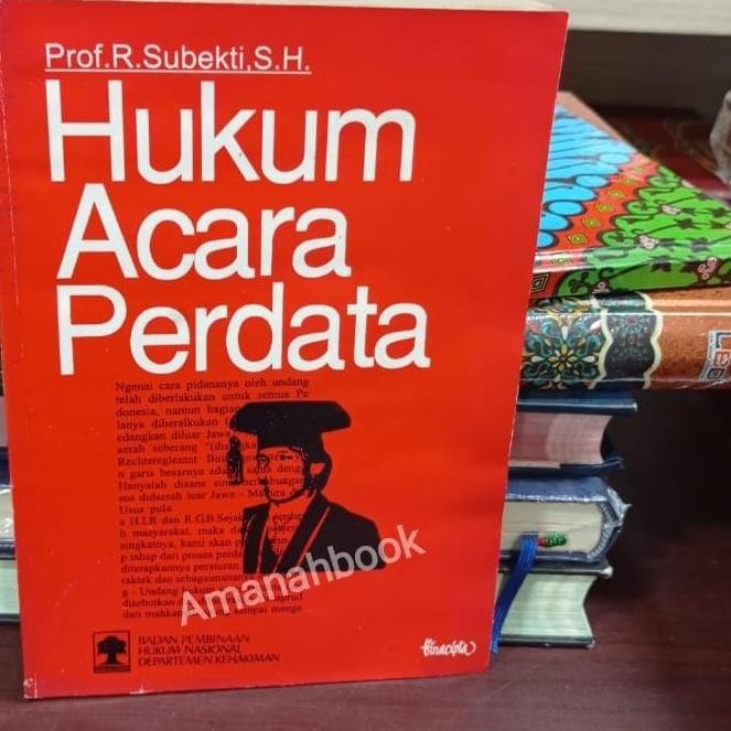 Buku Hukum Acara Perdata R Subekti Original