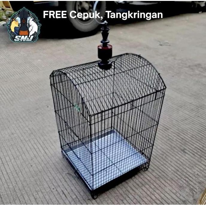 PROMO DISKON - Kandang kotak besi BESI TEBAL sangkar kotak besi gantung Jalak Nuri Falk Kenari