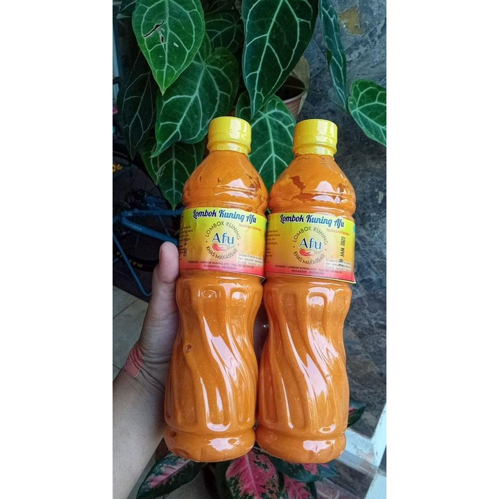 

Saos / Saus / Sambal Lombok Kuning Afu 600Ml Asli Makassar Pedas