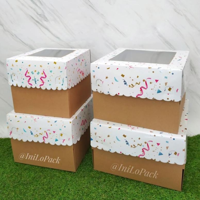

Fg-80 Wd-54 @5Pcs Dus Tart Party 28X28X20 / Box Kue 28 Cm / Dus Tart Sale