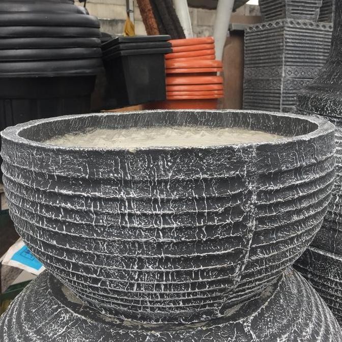 TERBARU - pot minimalis bulat / pot bonsai / pot teratai
