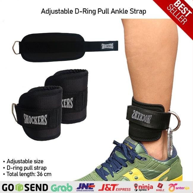 Angkle Strap Gym Adjustable (2PCS) Ankle Strap Gym Ankle Leg Strap Dengan D-Ring Strap Ankle Gym