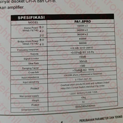 Vex-2126 As23 Power Amplifier Phaselab / Phase Lab Pa 1.8 Pro - 2 Channel Gb Class (Harga Sudah Term