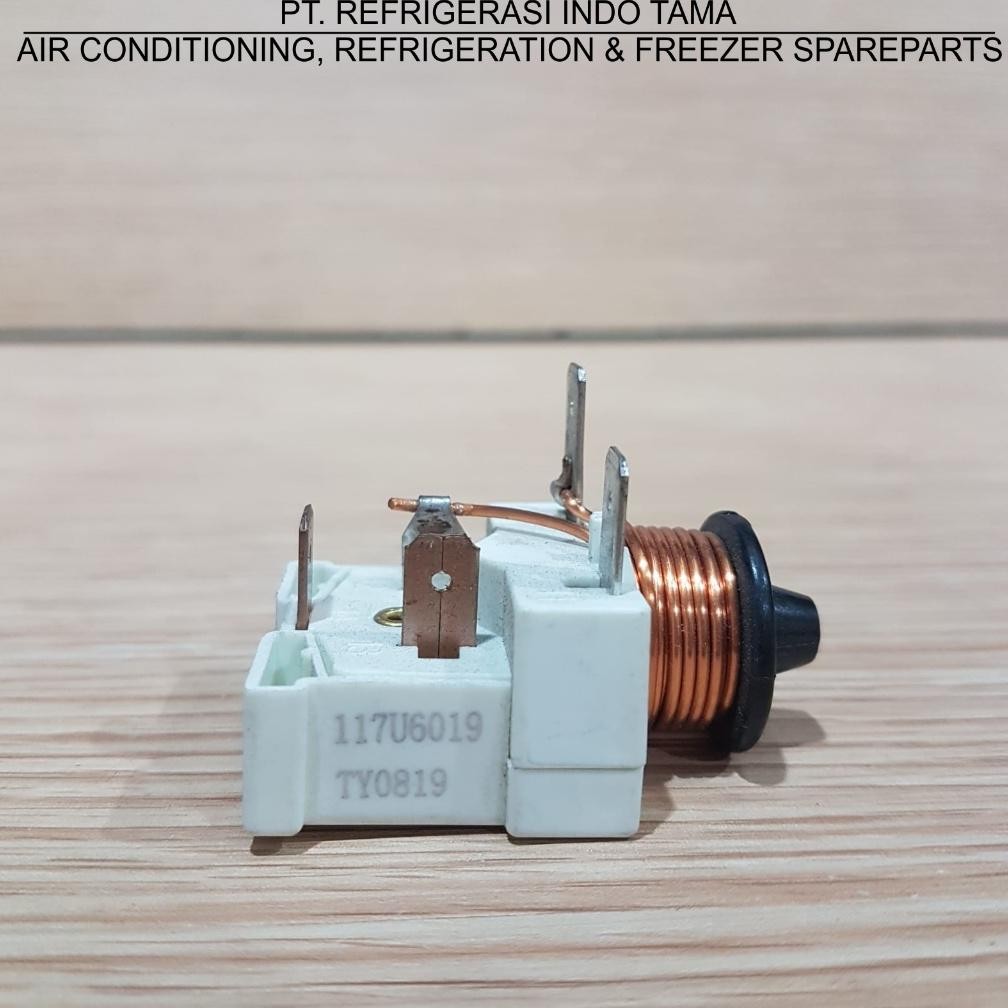 RELAY 117U6019 FOR SECOP COMPRESSOR SC 15 CL & SC 18 G ( SC15CL & SC18G )