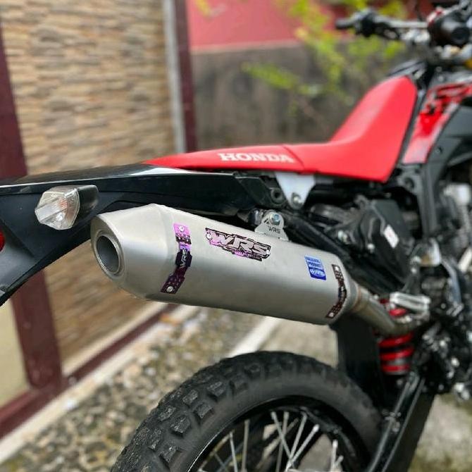 Knalpot CRF 150 KLX 150 DTRACKER 150 WR155 Suara bass bulat Full Stainless Anti karat Original