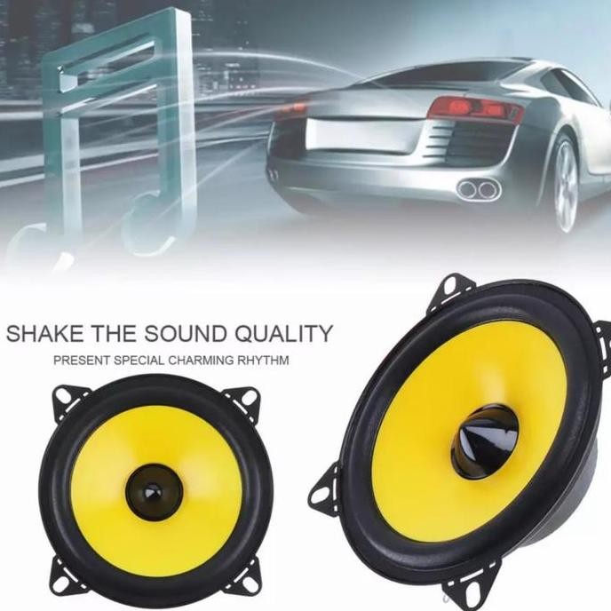 DF190>> xon speaker pasif mobil car audio subwoofer loudspeaker 4 inch hifi