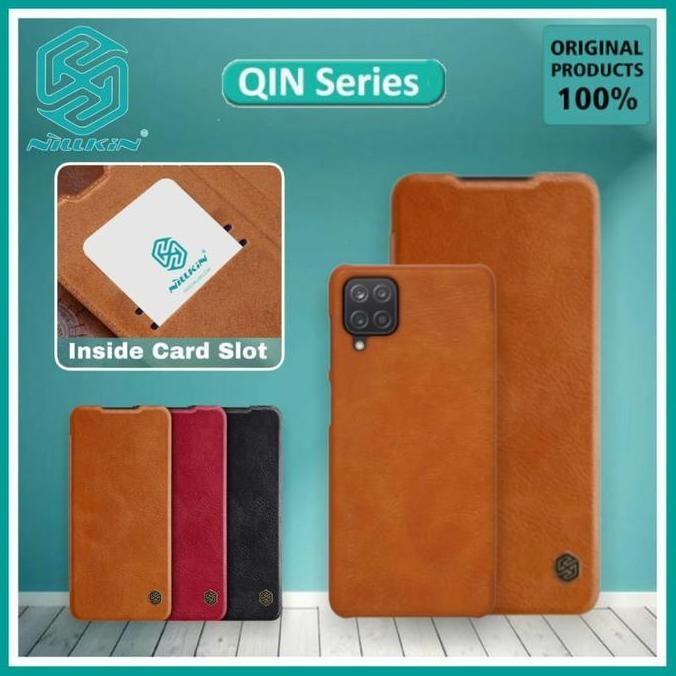 DE83 - SAMSUNG GALAXY M12 M127F NILLKIN QIN ORIGINAL HARD PU CASE FLIP COVER