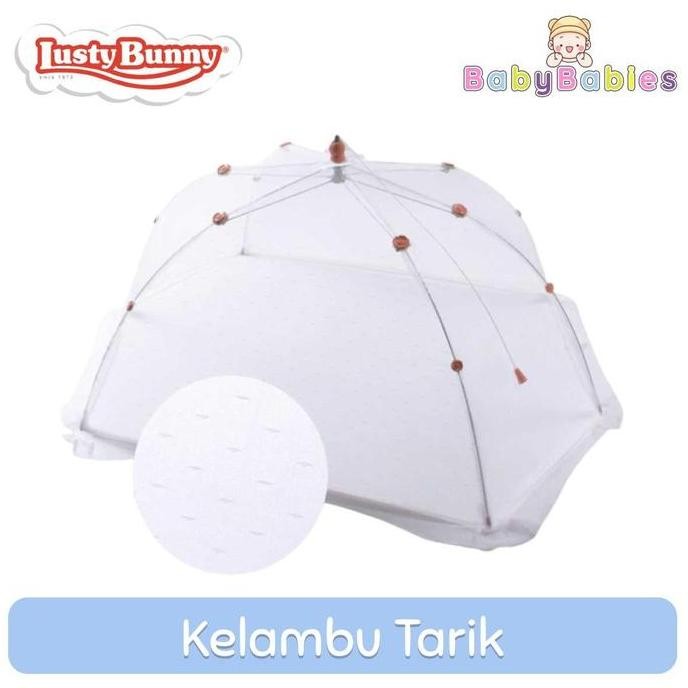 PROMO DISKON - Kelambu Bayi Lusty Bunny Double Kawat | Kojong Bayi Anti Nyamuk Lipat Praktis | Perli