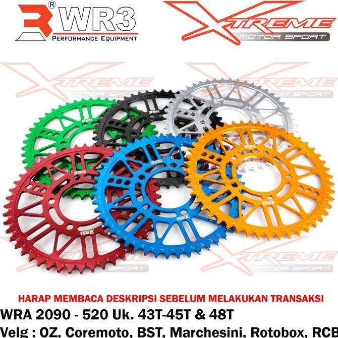Gear Belakang Wr3 Wra 2090 - 520 Zx25R For Velg Racing Oz Marcehsini Rotobox Rcb Allshop