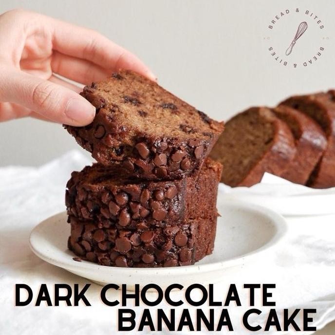 

Dark Chocolate Banana Cake / Banana Bread by BREAD&BITES [Personal Loaf 500g, Full Loaf 1000g] Instant/Sameday Only