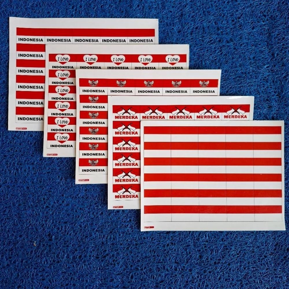 

Bisa Cod (Isi 30Pcs) Stiker Pipi / Stiker Merah Putih / Stiker Bendera Tempelan Hut Ri 17 Agustus