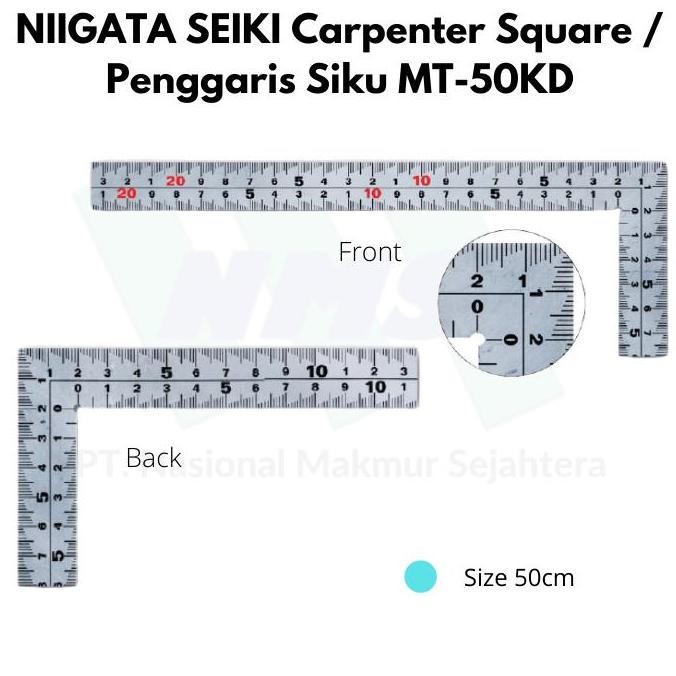 Hits Niigata Seiki Carpenter Square / Penggaris Siku Mt-50Kd New
